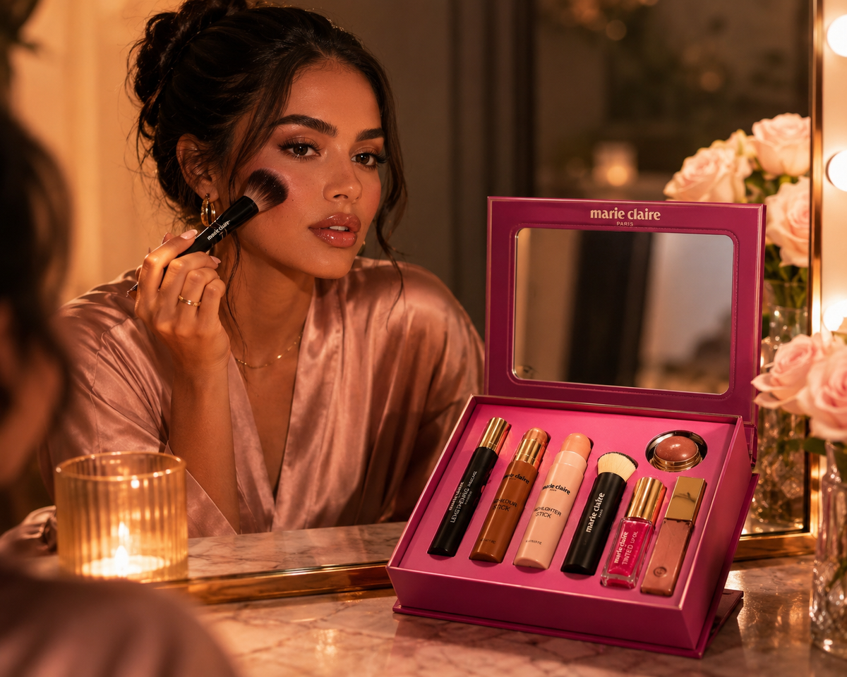 Marie Claire Paris Face Makeup Essentials 6-Piece Core Makeup Collection Set