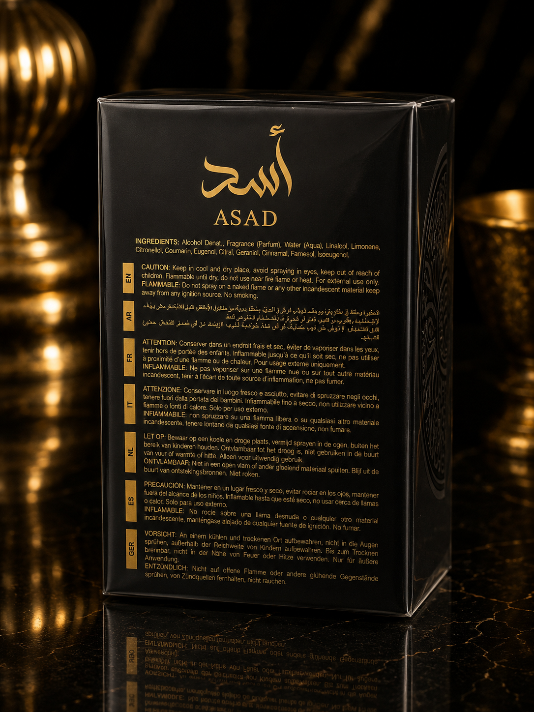 Lattafa Asad Eau De Parfum EDP 3.4 oz 100ml Spray for Men New Sealed Authentic