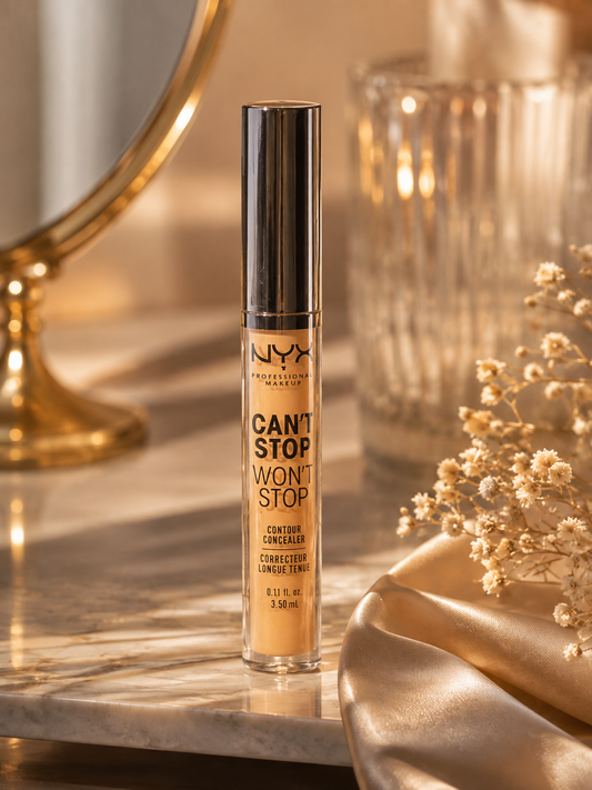 NYX Can’t Stop Won’t Stop Contour Concealer Warm Honey 24HR Matte 0.11 fl oz