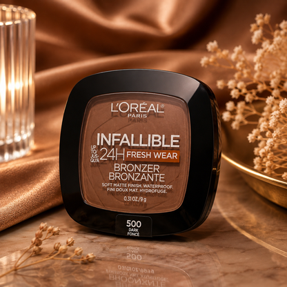 L’Oréal Paris Infallible 24H Fresh Wear Bronzer 500 Dark Matte 0.31 oz New