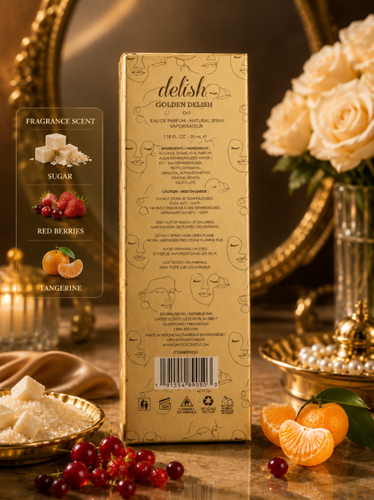Delish Golden Delish 35ml Eau de Parfum Women’s Perfume Long Lasting Spray