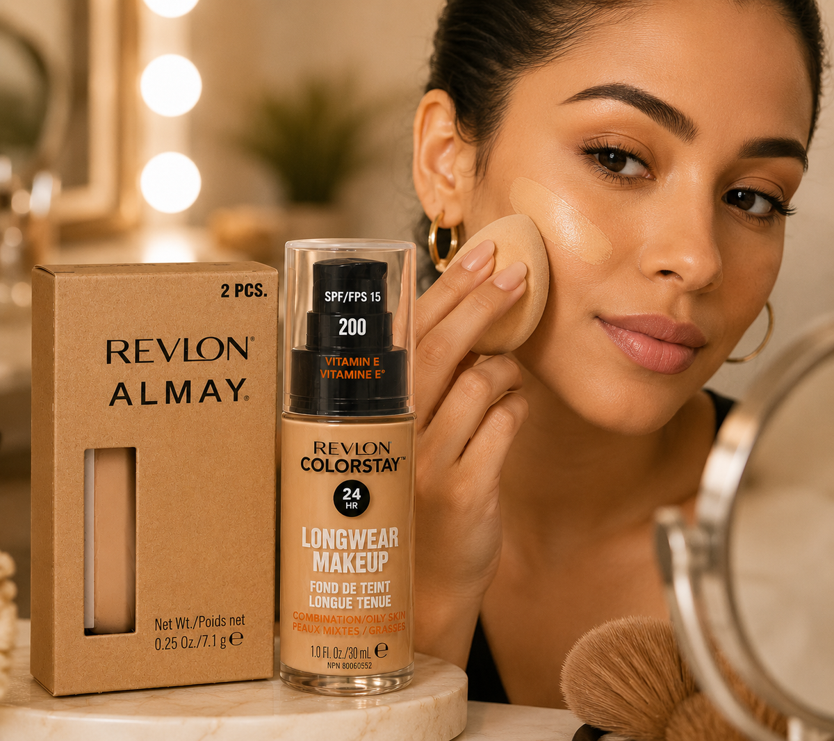 Prolux Multi-Use Full Coverage Concealer Makeup Beige Liquid