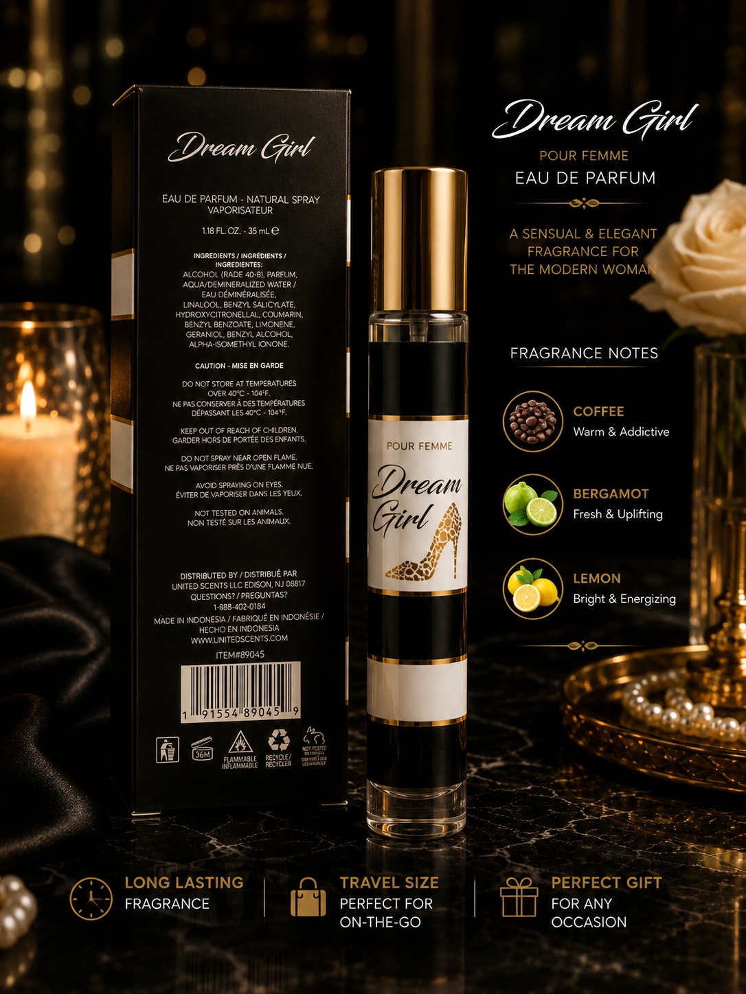Dream Girl 35ml Eau de Parfum Women’s Perfume Long Lasting Spray