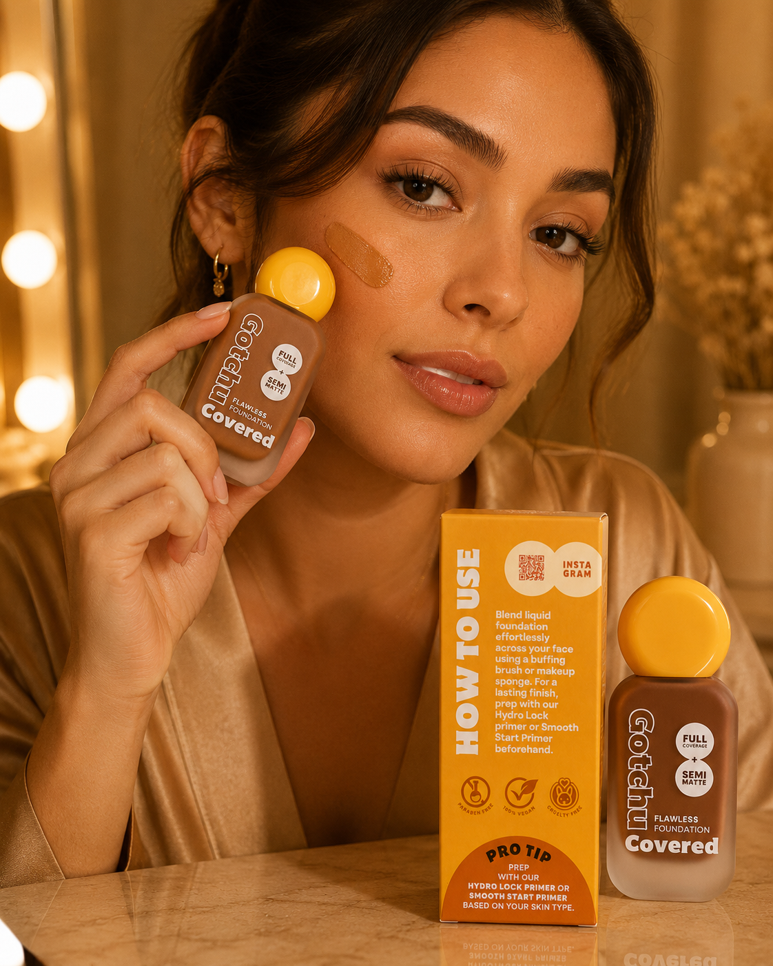 OZ LAB Gotchu Covered Flawless Foundation Shade 06 Full Coverage Semi Matte 40ml