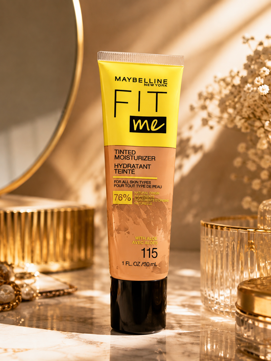 Maybelline Fit Me Tinted Moisturizer Shade 115 1 fl oz Hydrating Face Makeup
