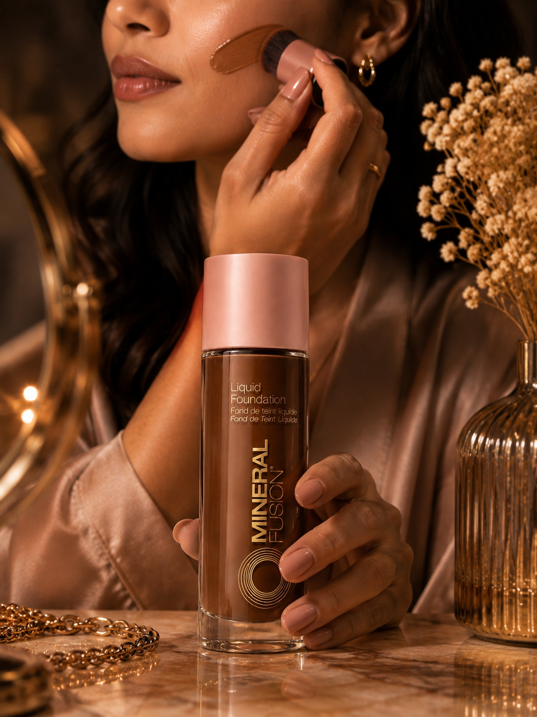 Mineral Fusion Liquid Foundation Deep 8 Mocha Full Coverage 1 fl oz New Sealed