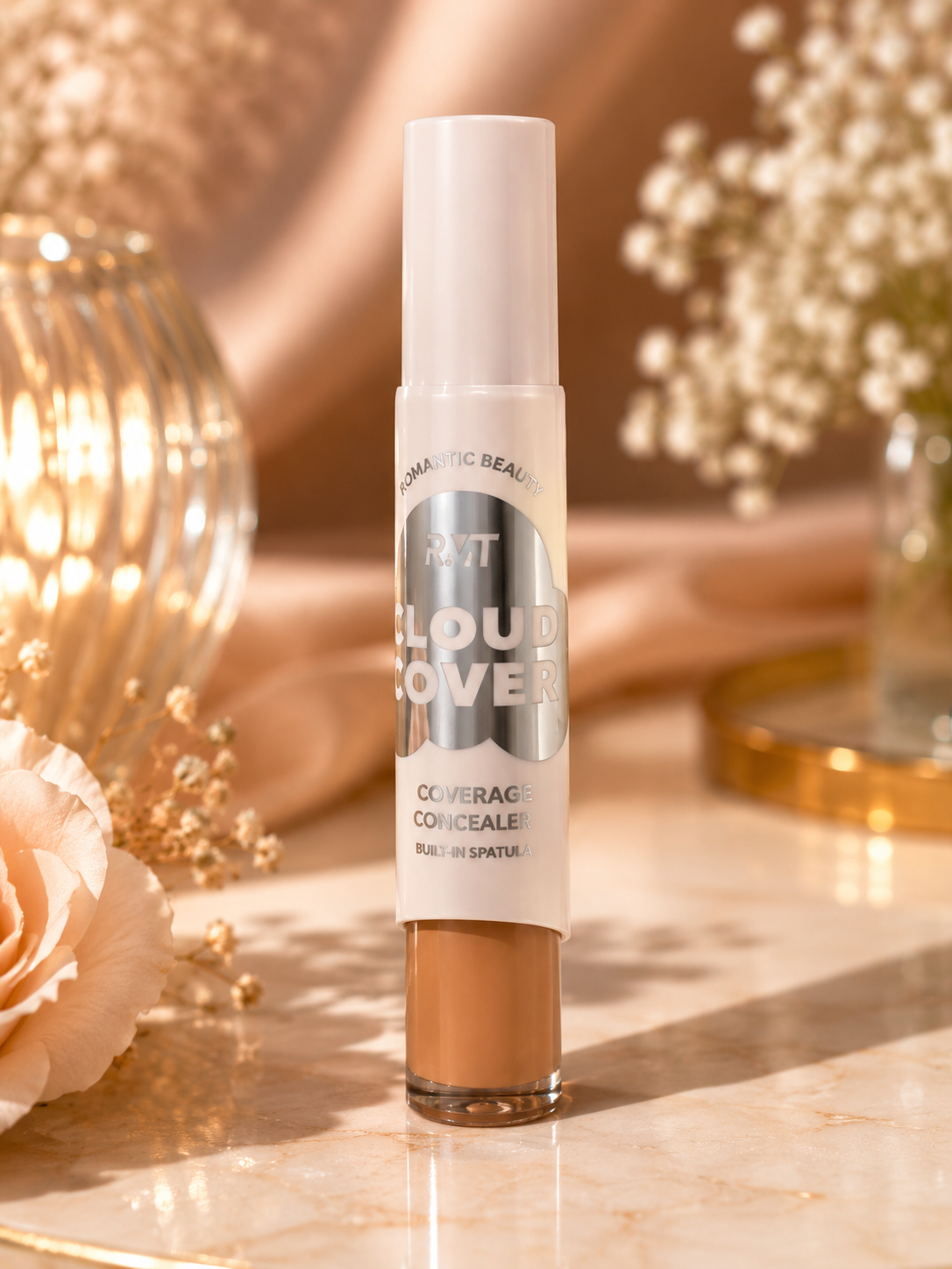 Romantic Beauty Cloud Cover Concealer Sunny Veil Medium Tan 0.25 oz