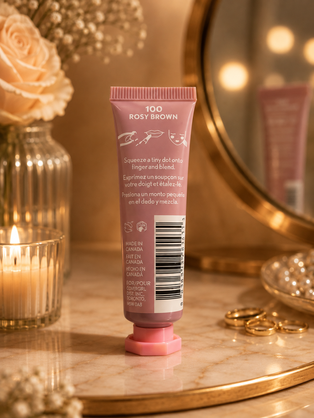 COVERGIRL Clean Fresh All Over Dewy Tint 100 Rosy Brown 0.33 oz – 2 Pack