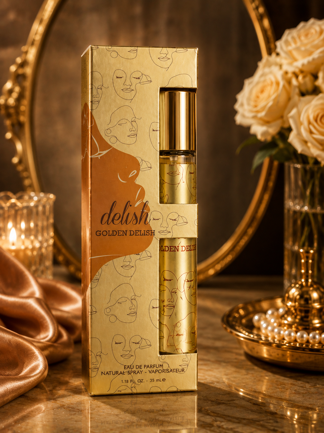 Delish Golden Delish 35ml Eau de Parfum Women’s Perfume Long Lasting Spray