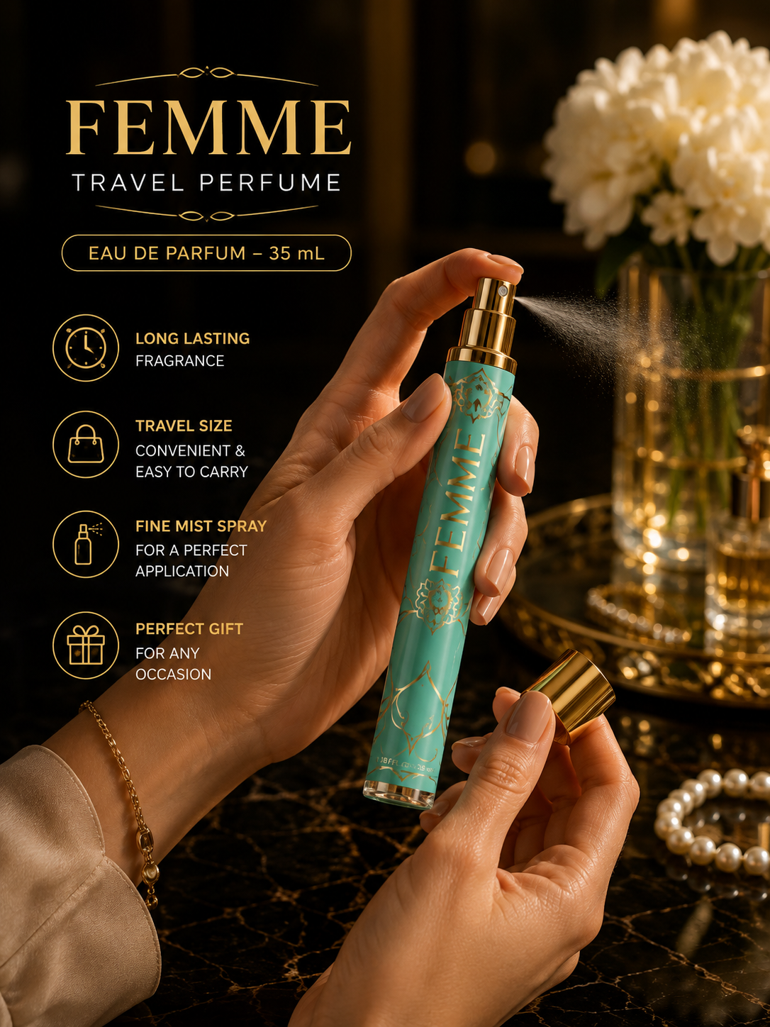 Inspiration Femme Eau de Parfum Spray 35ml Women’s Perfume Long Lasting