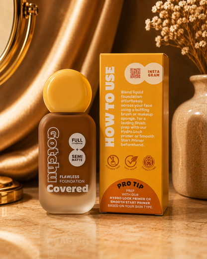 OZ LAB Gotchu Covered Flawless Foundation Shade 06 Full Coverage Semi Matte 40ml