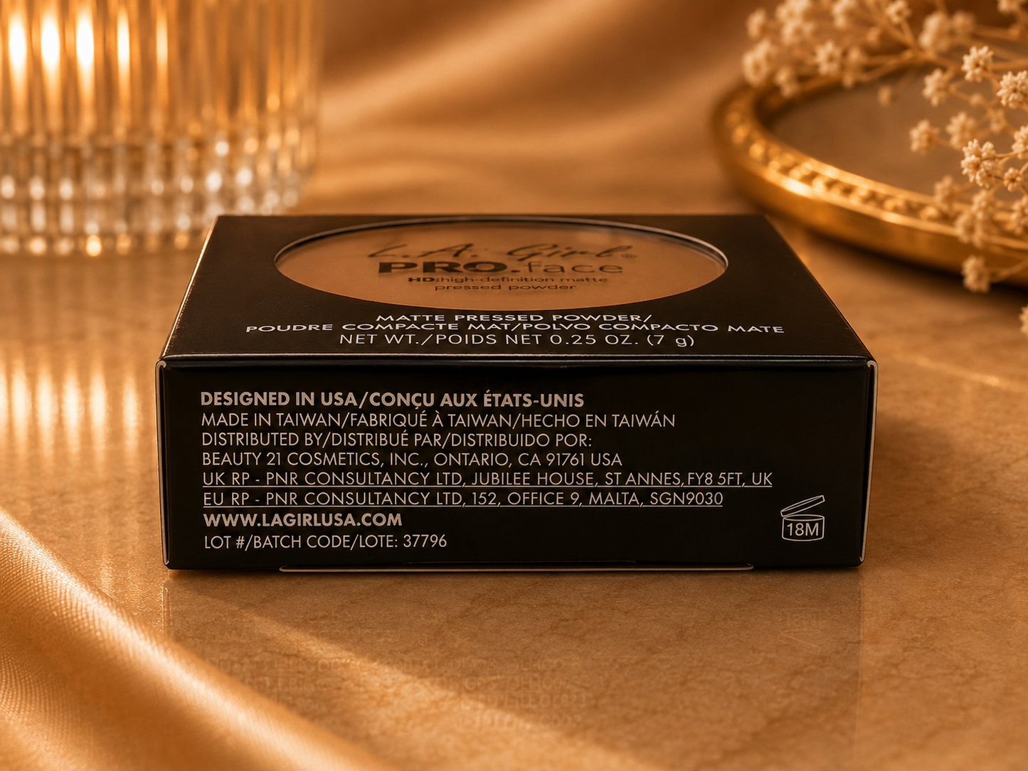 L.A. Girl PRO.face HD Matte Pressed Powder Classic Tan GPP610 0.25 oz New
