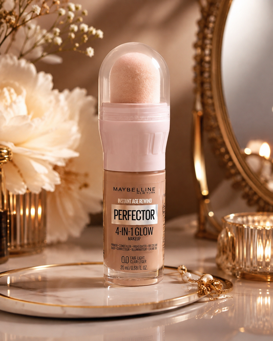 Maybelline Instant Age Rewind Perfector 4-in-1 Glow Makeup 00 Fair-Light 0.68 oz