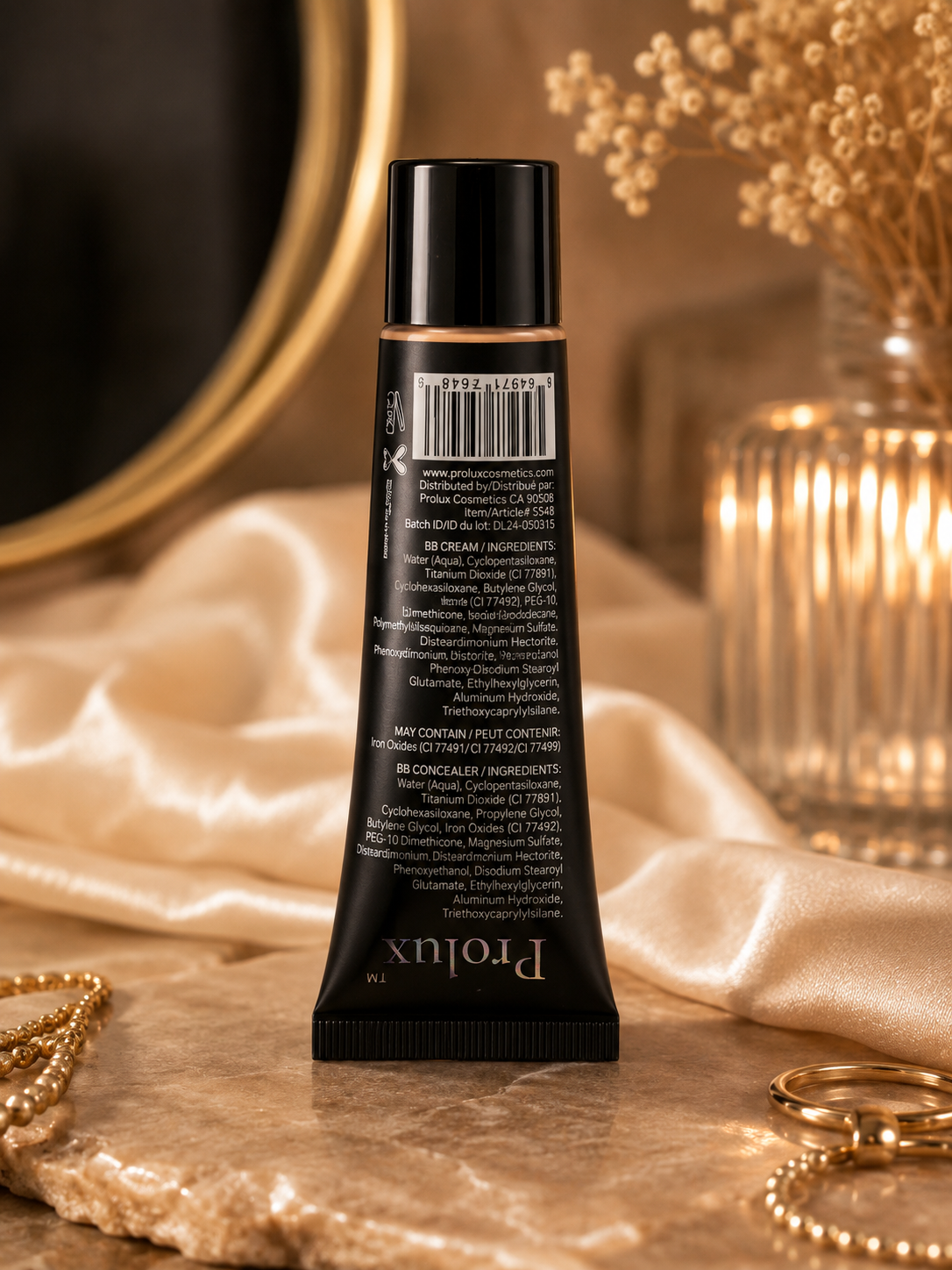Prolux 2 in 1 BB Cream + Concealer SPF 15 Face Makeup 1.35 fl oz